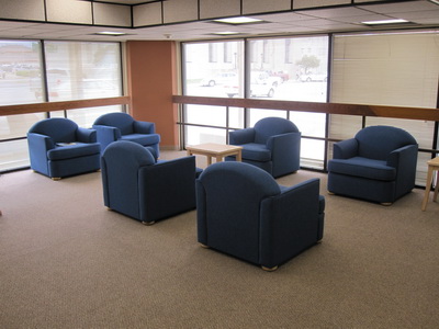 Ada Library Lounge After, New Chairs