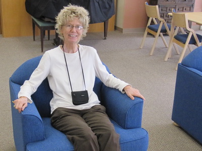 Ada Library Lounge After, Jennifer in a New Chair